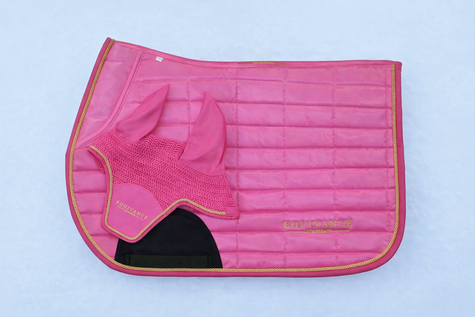 Saddle pad and ear bonnet set