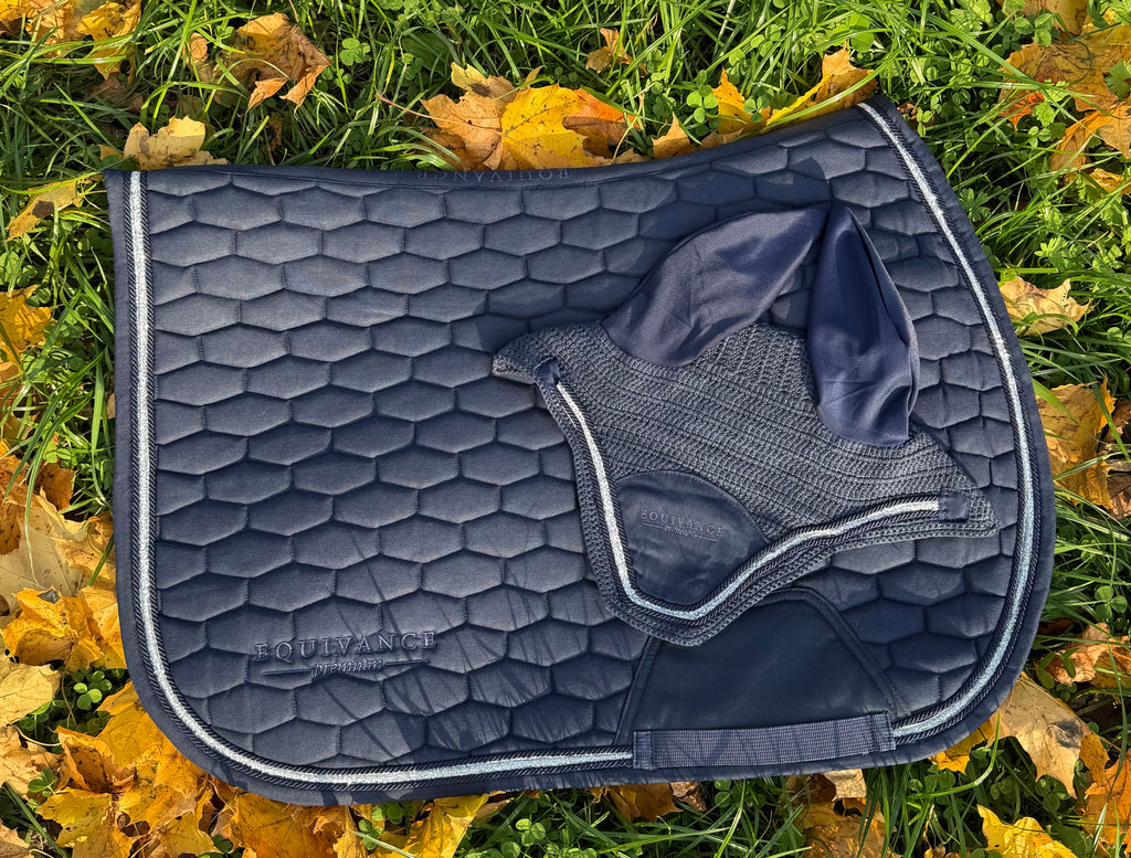 Navy blue cotton shimmer pad ✨