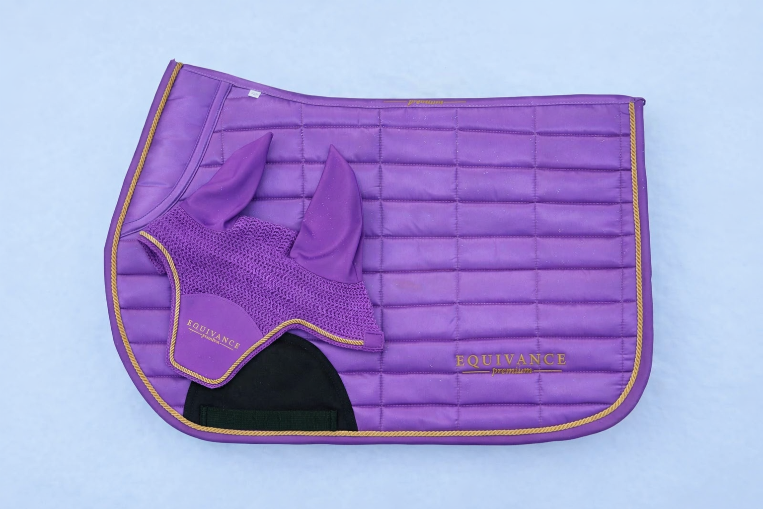 Saddle pad and ear bonnet set