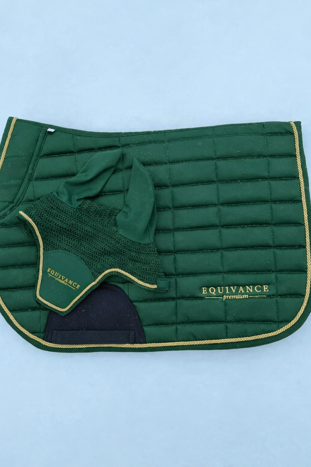 Saddle pad and ear bonnet set