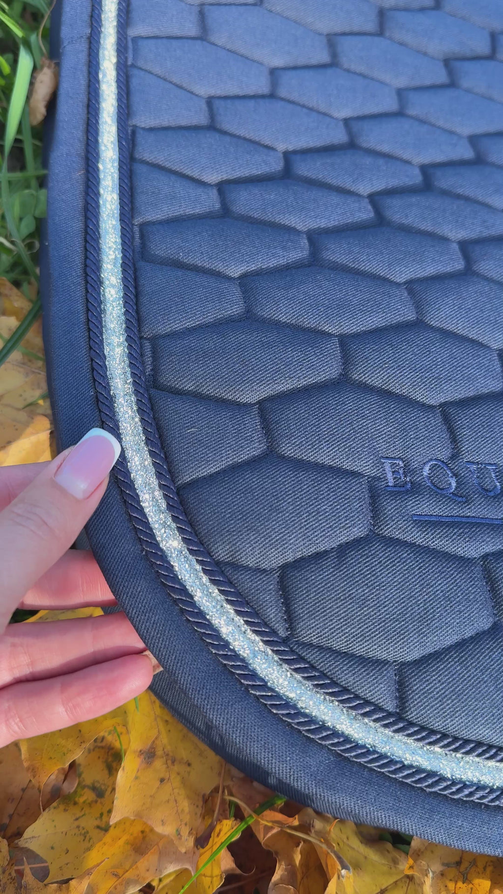 Navy blue cotton shimmer pad ✨