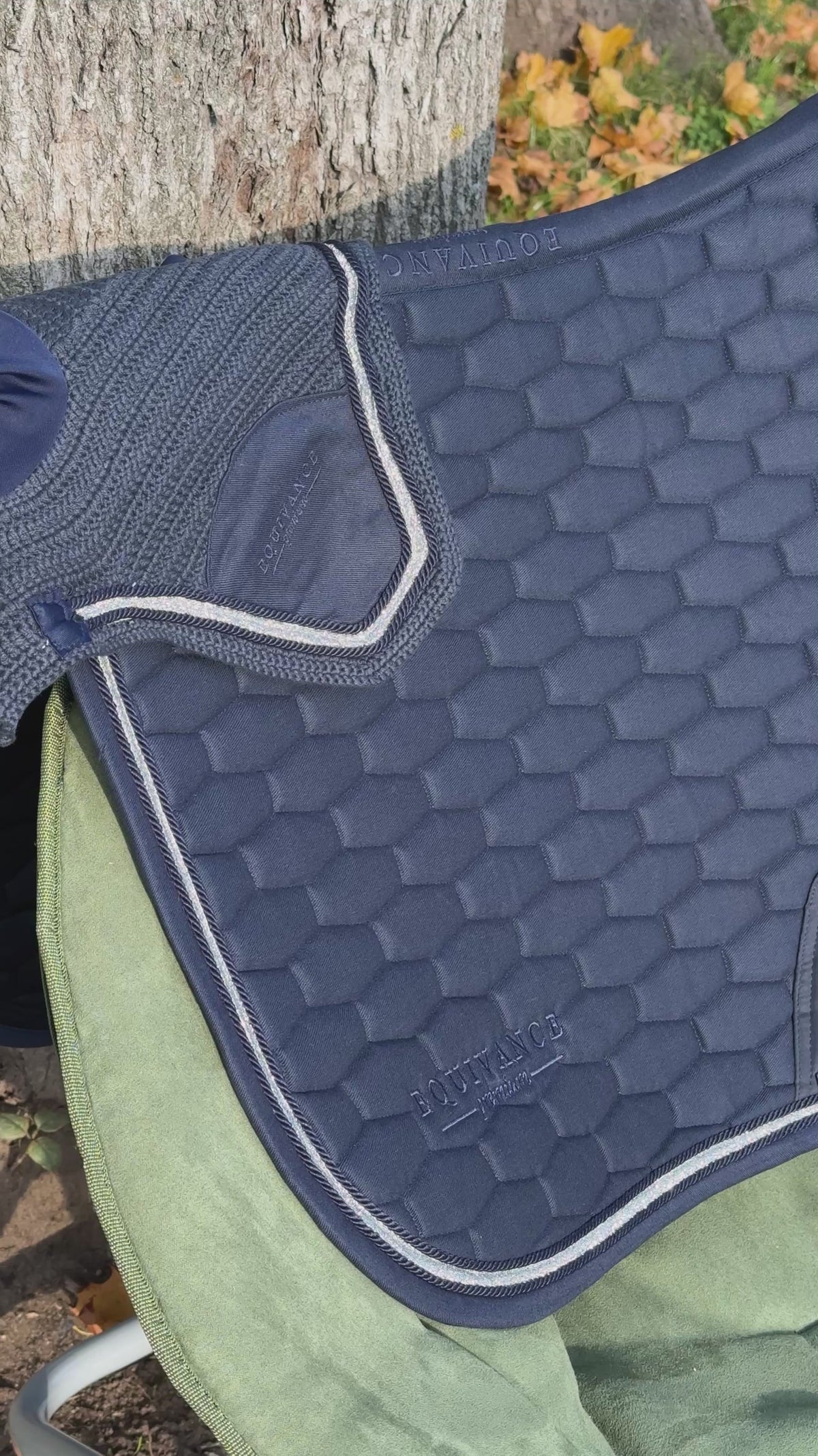Navy blue cotton shimmer pad ✨